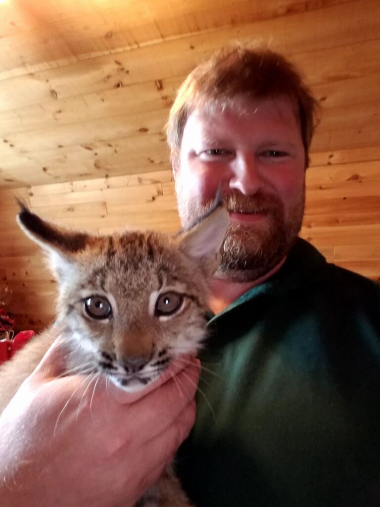 Dr. Tim with a Lynx
